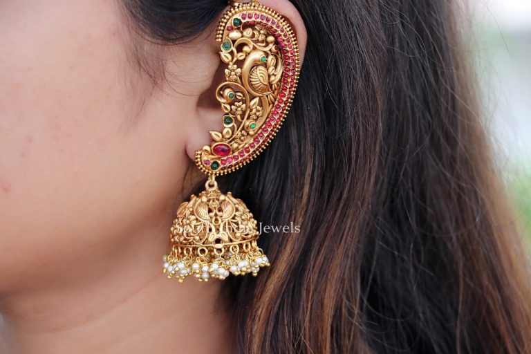 Peacock Ear Cuff Jhumka | Latest New Jewellery