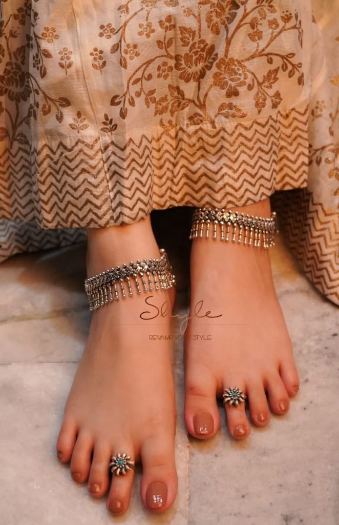 Silver Designer Anklets