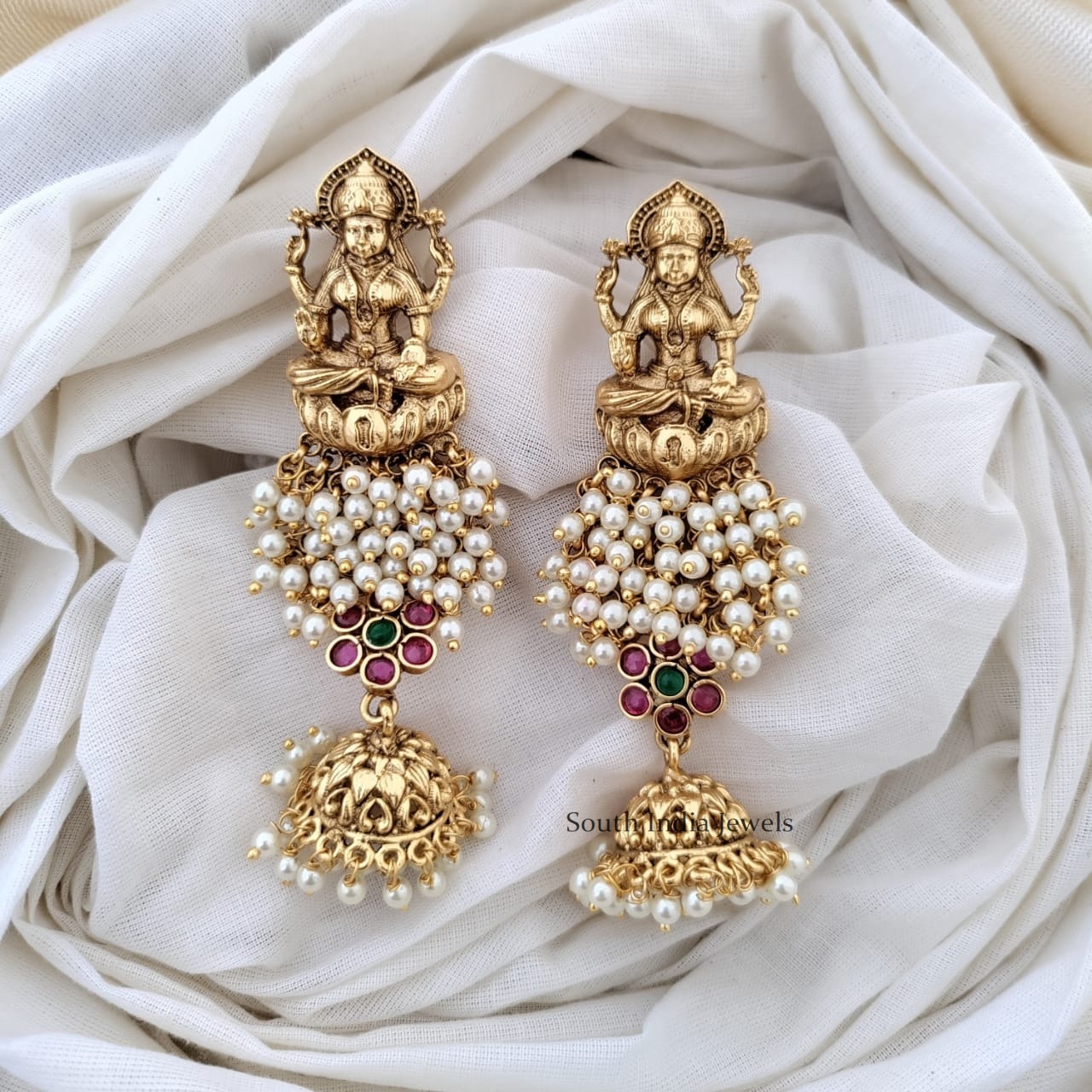 Antique Temple Jhumkas