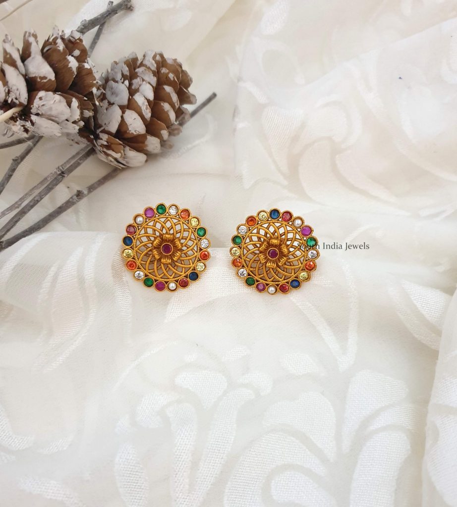 Bold Multi Stone Earring Tops