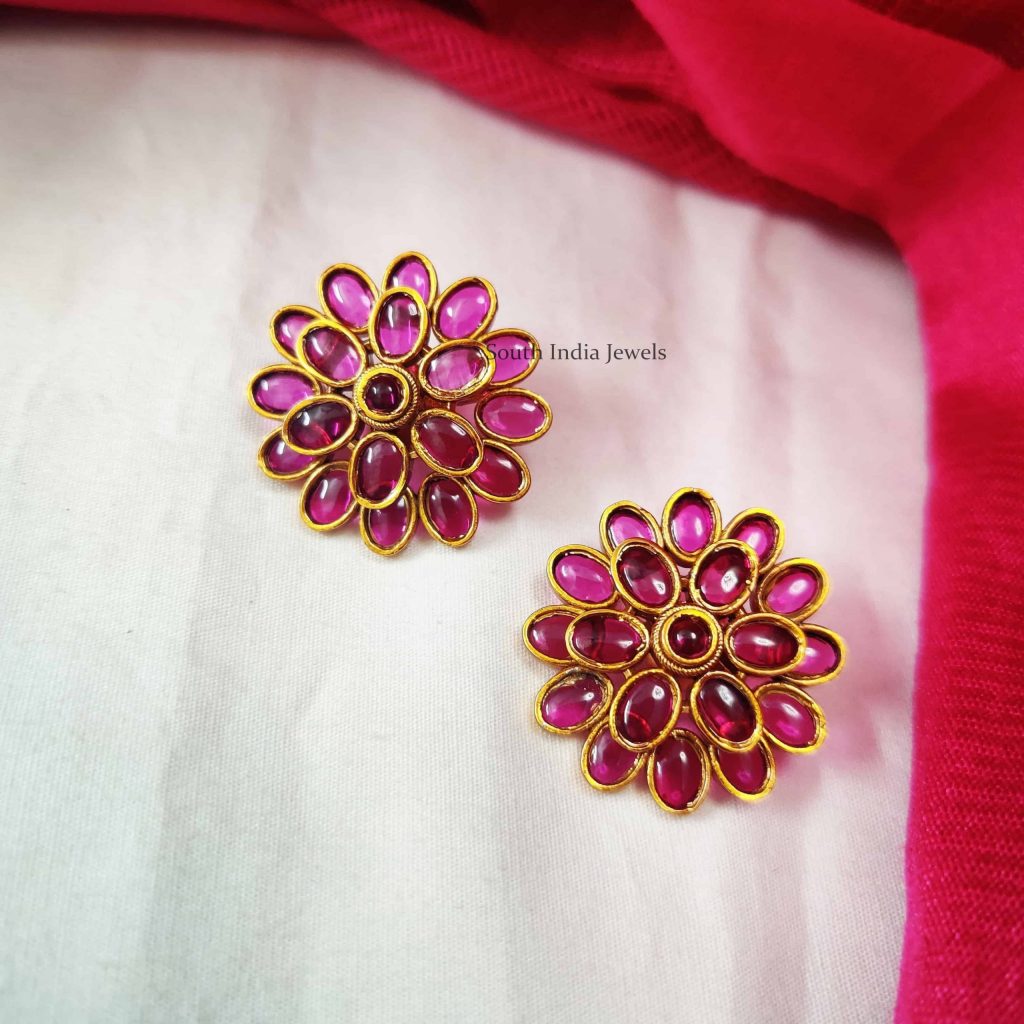 Ruby Earring Tops