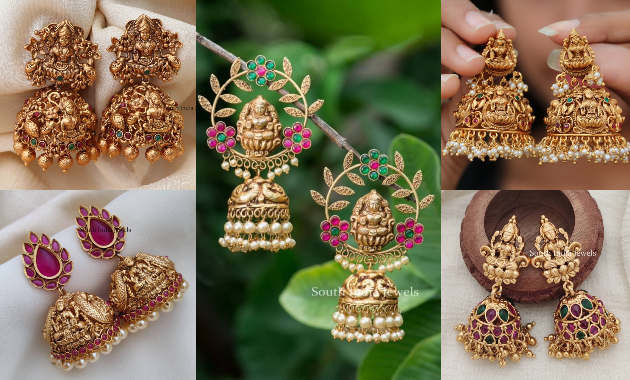Traditional Gold Earrings In 22K By Lagu Bandhu  Lagu Bandhu