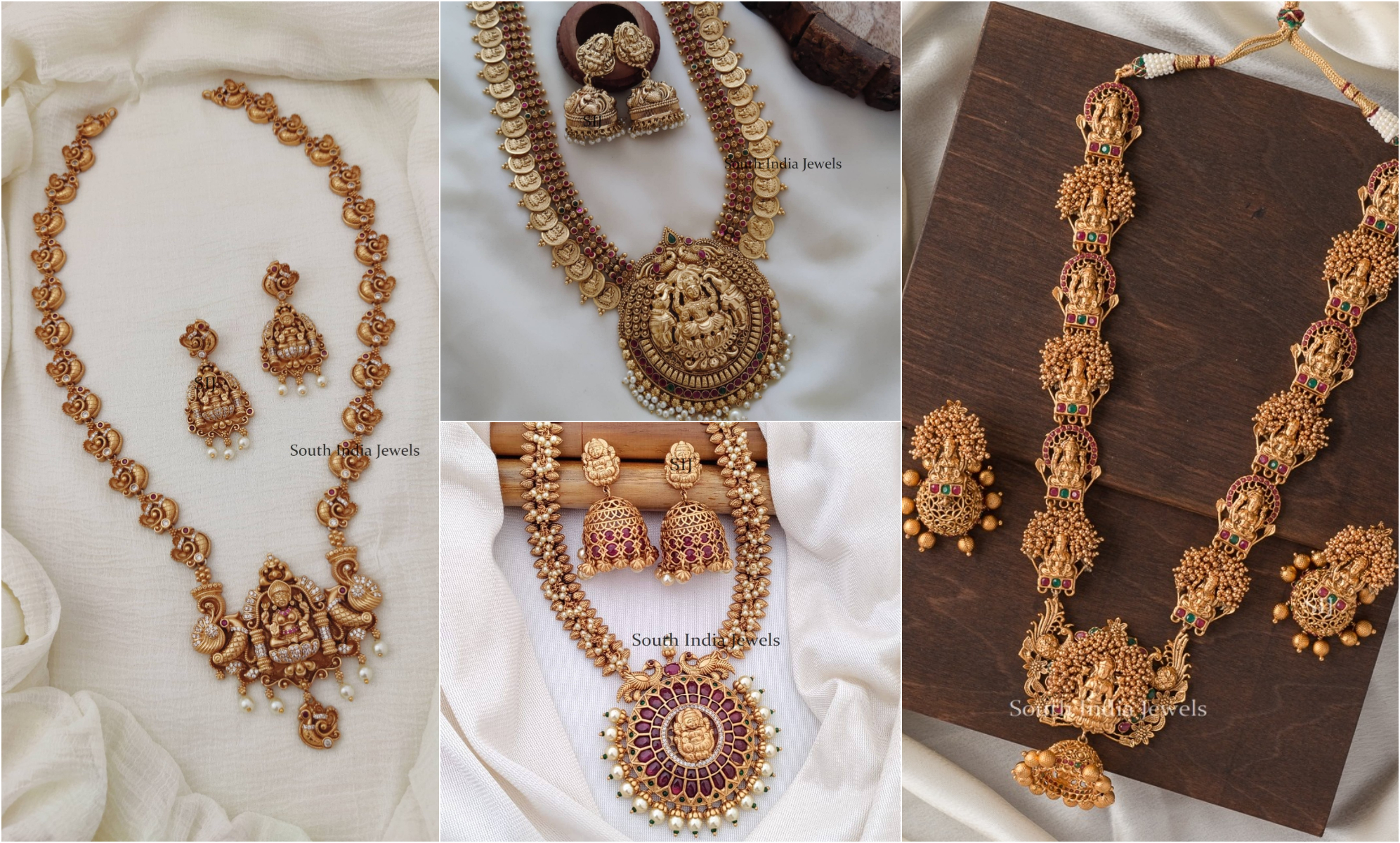 rajputi necklace designs in gold