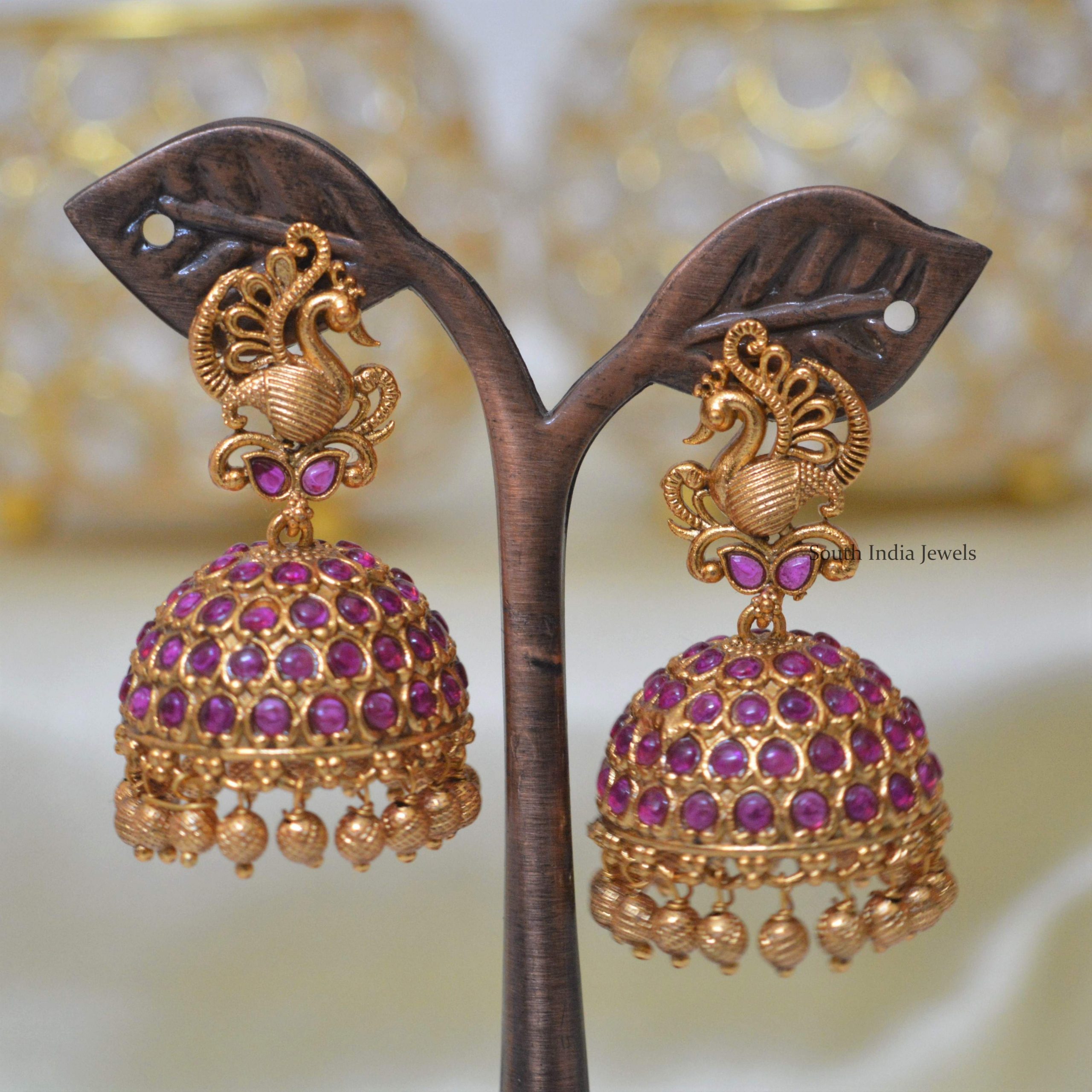 matte finish jhumkas