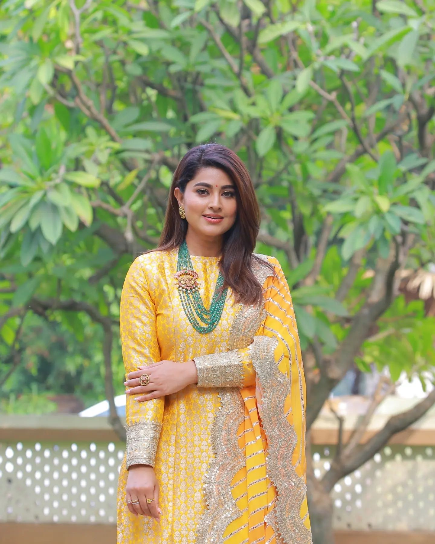 1440px x 1800px - Actress Sneha Wearing Beautiful Beaded Haram â€¢ South India Jewels