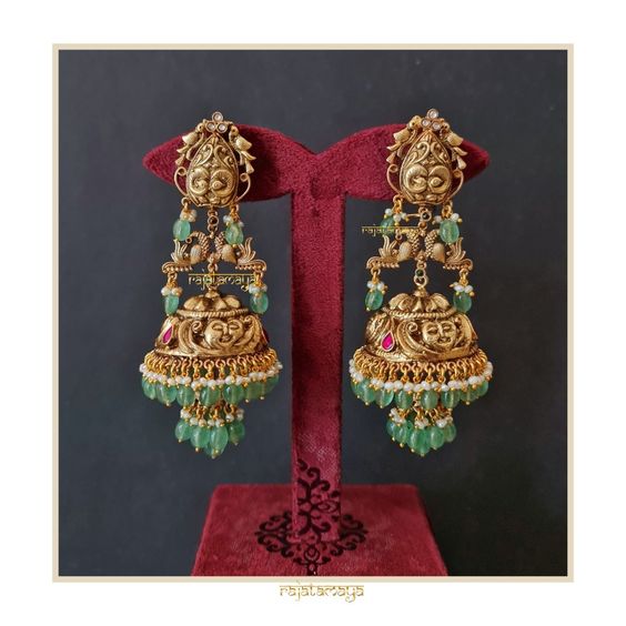 Bridal Gold Jhumka Designs