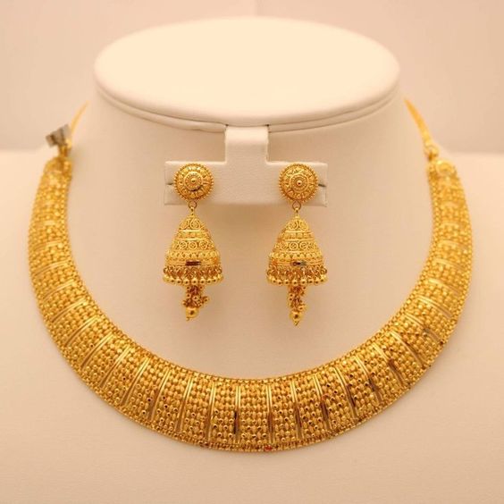Marriage Bridal Gold Necklace Designs