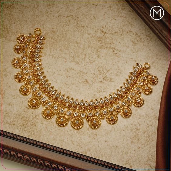 Marriage Bridal Gold Necklace Designs