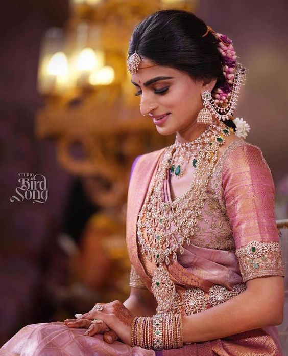Bridal diamond haram designs