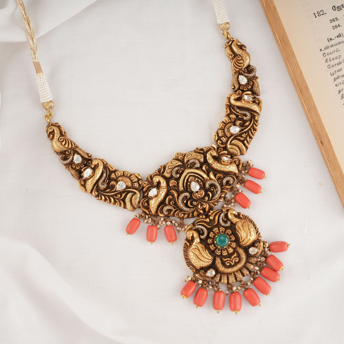 Antique Temple Coral Necklace Sets From 'The Amethyst Store'