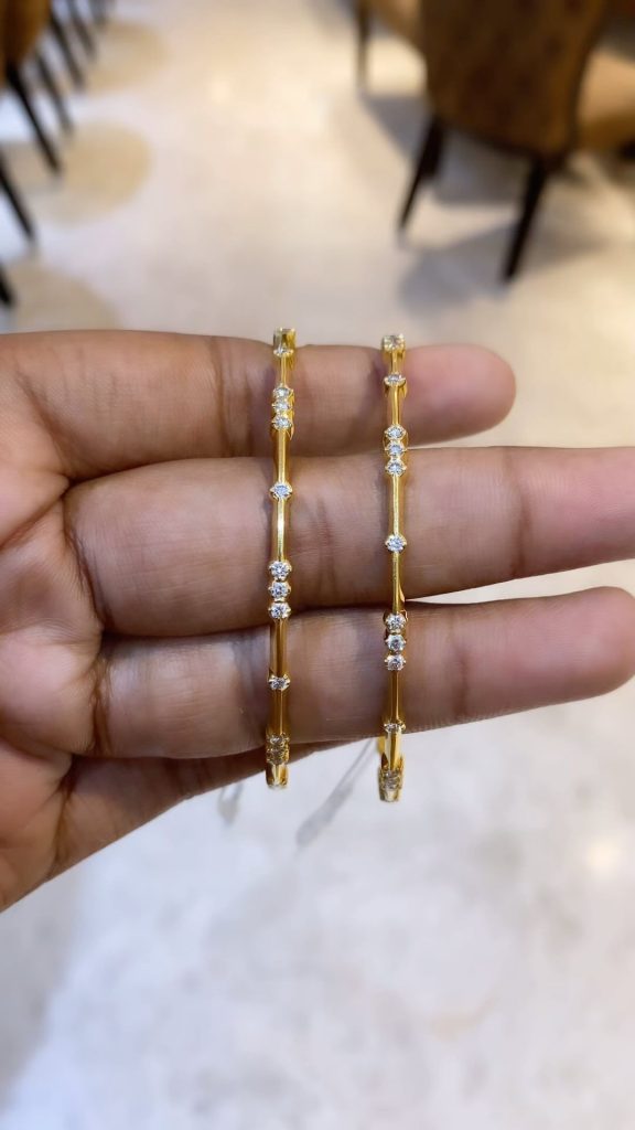 Exquisite Diamond Bangles From 'Sri Vasavi Thanga Malligai'