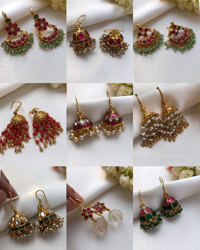 Gold Plated Silver Hook Jhumkas From ‘House of Taamara’