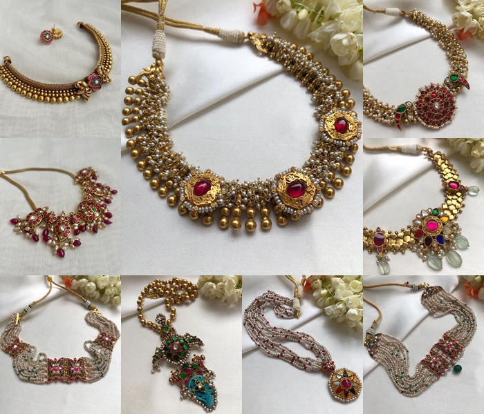 Gold Plated 92.5 Silver Necksets From 'House of Taamara'