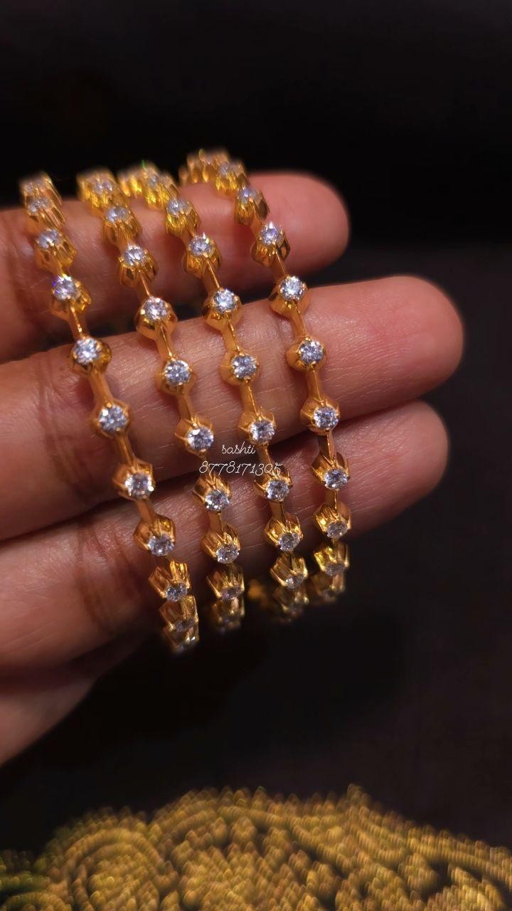 Diamond Replica Bangles From ‘Silver Sashti’