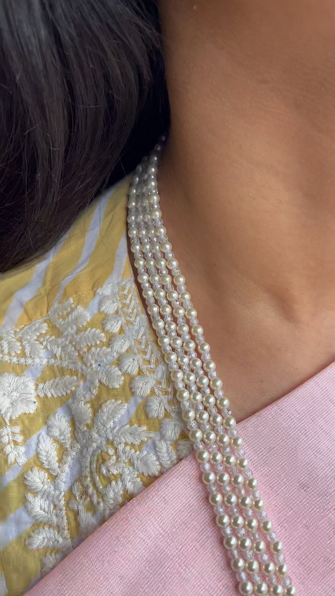 Four Layer Big Pearl Long Necklace From 'Creative Gems And Jewels'