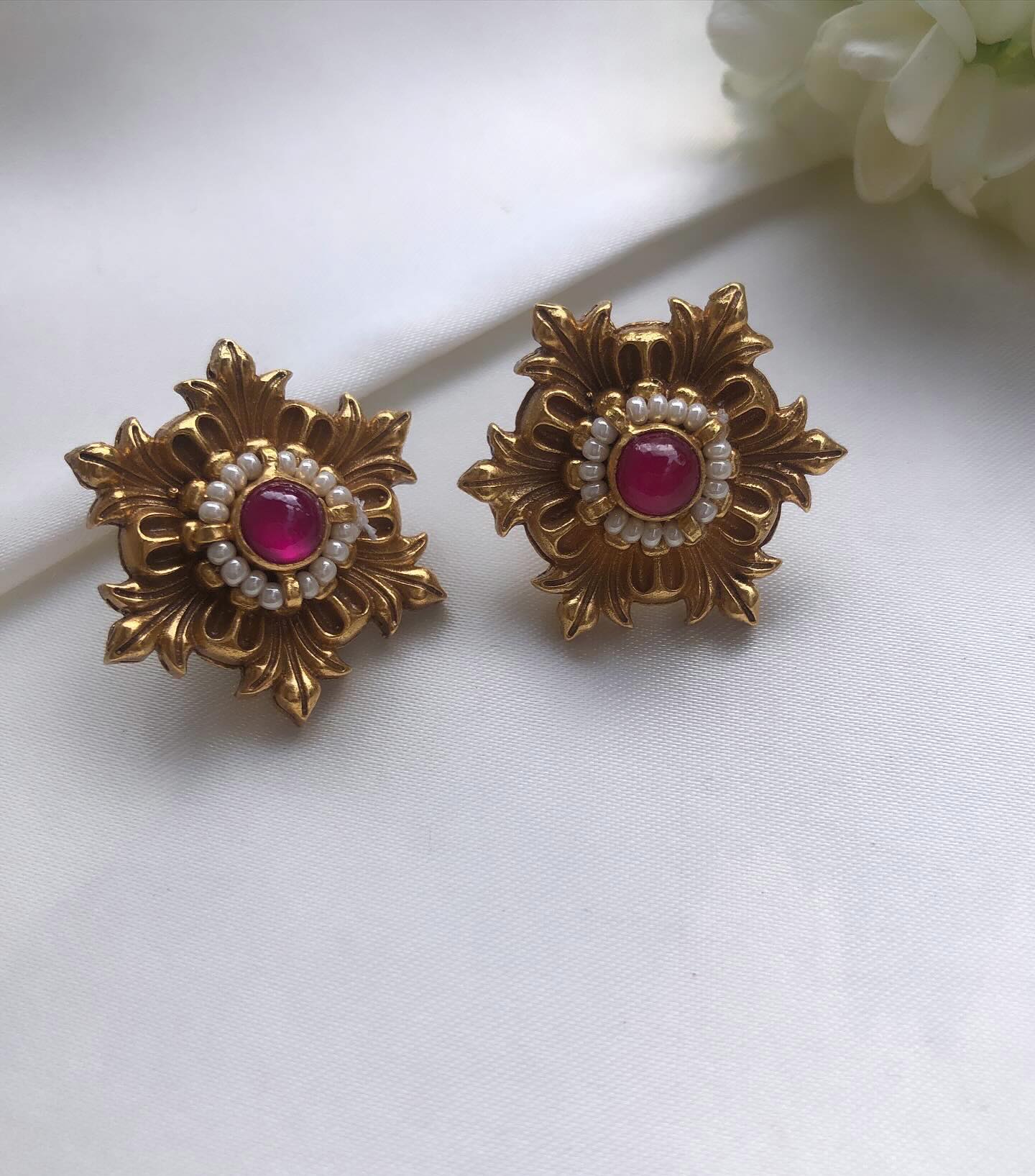 Gold Plated Silver Ear Studs
