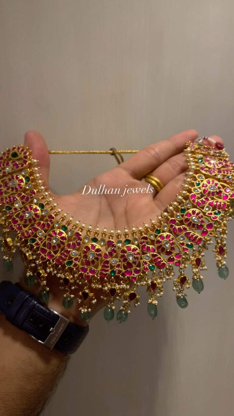 Grand Jadau Kundan Necklace From 'Dulhan Jewels'