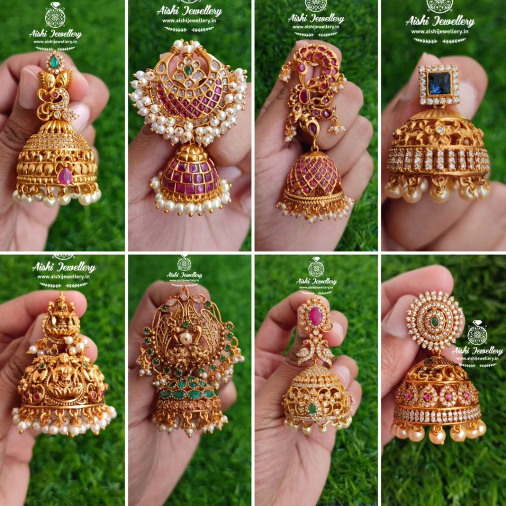Imitation Bridal Jhumkas From 'Aishi Jewellery'