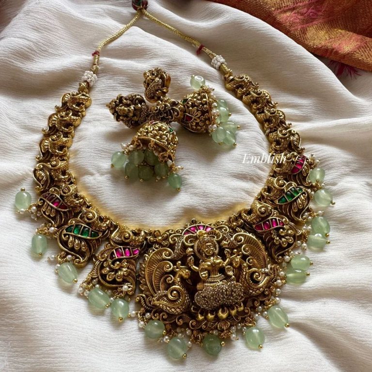 Kundan Jadau Lakshmi Necklace From 'Emblish Coimbatore'