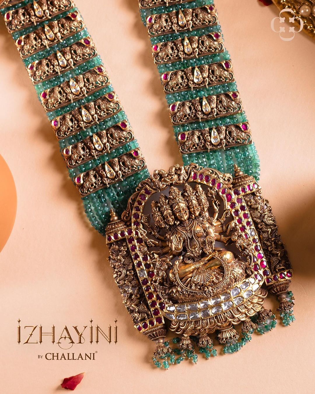 Lavish Blue Beaded Long Necklace From 'Challani Jewellery'