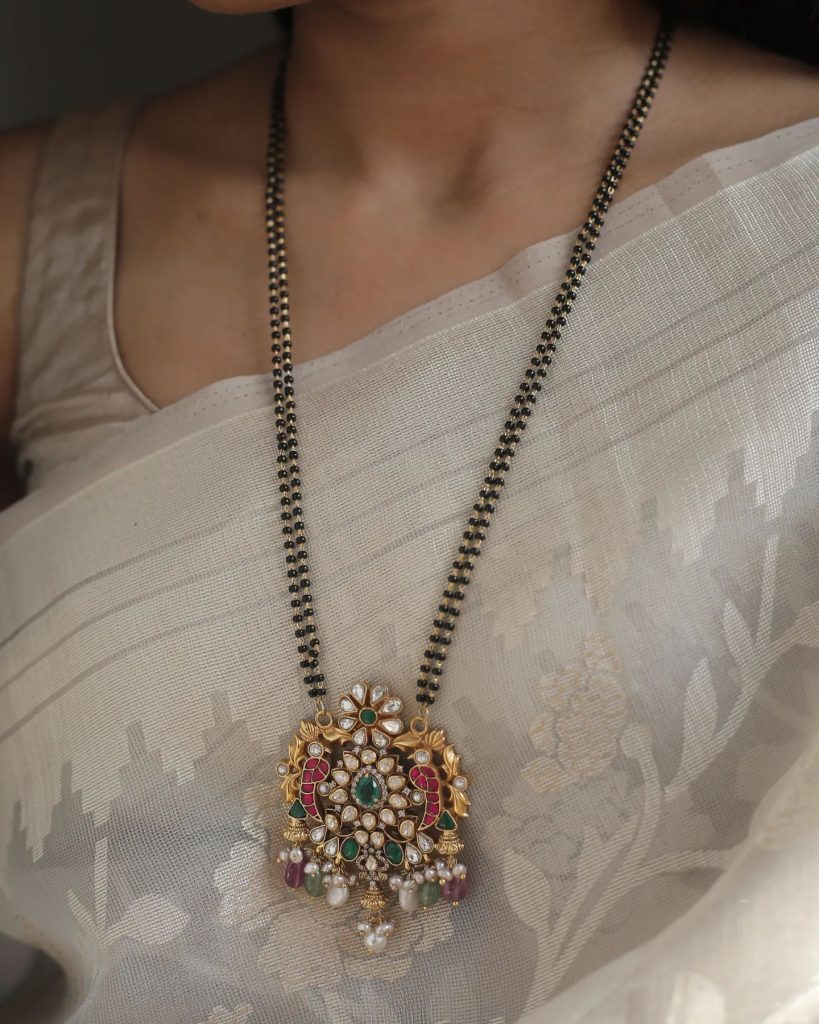 Long Malas with Kundan Pendants From 'Prade Jewels'