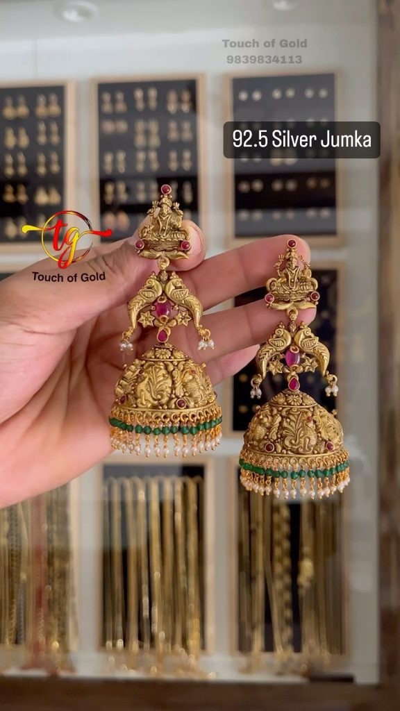 Traditional Lakshmi Earrings From 'Touch Of Gold'