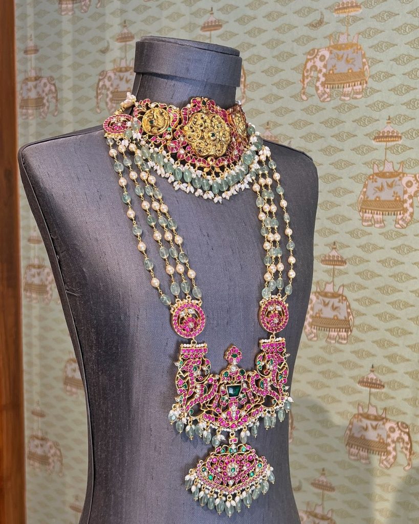 Gold Plated Necklace And Long Necklace From 'Rajatamaya'