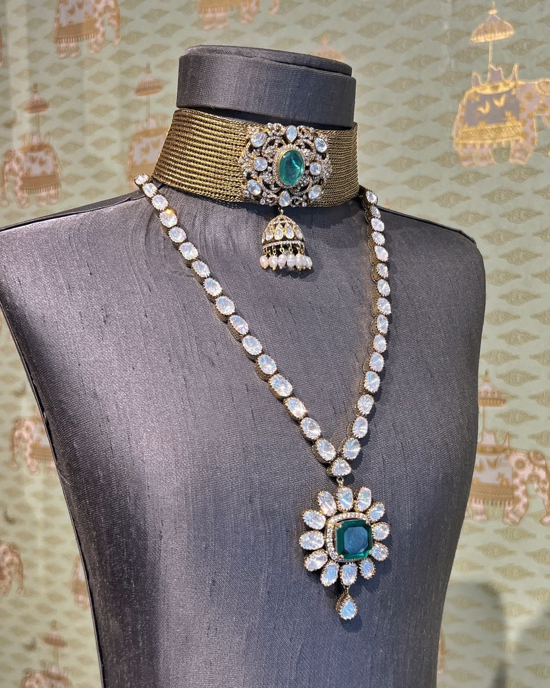 Gold Plated Necklace And Long Necklace From 'Rajatamaya'