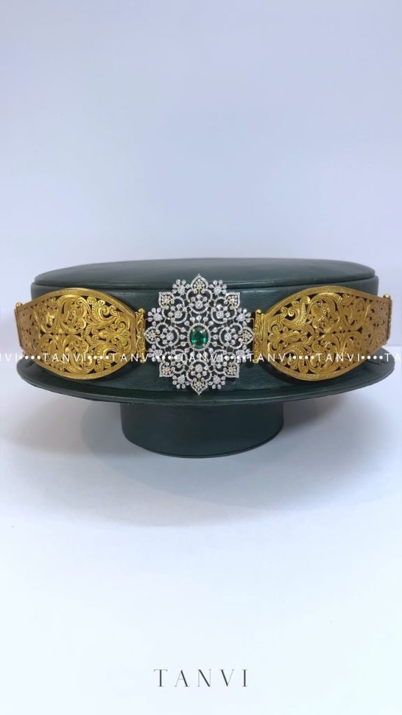 Antique Gold Hip Belt From 'Tanvi Jewellers'