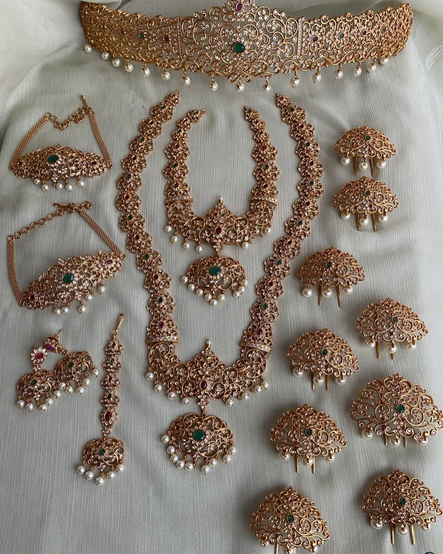 Bridal Gold Finish Combo From 'Daivik'