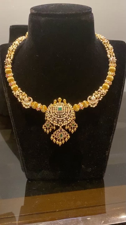 Daimond Look Kante Necklace From 'Alekhya Reddy Jewellery'