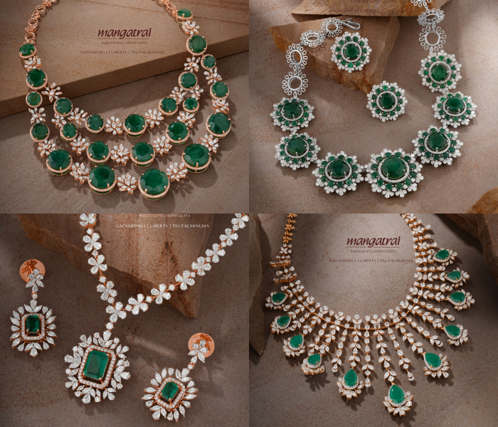 Diamond Necklace Sets From 'Mangatrai Jewels'