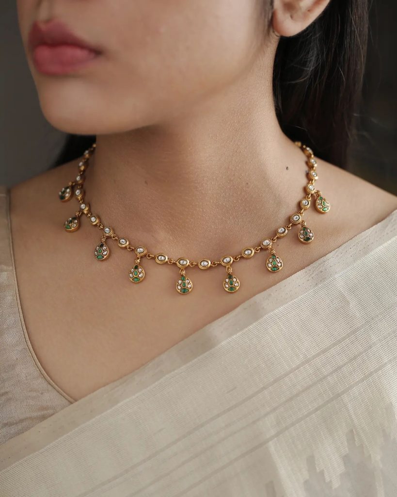 Gold Plated Kundan Necklace Collection From 'Prade Jewels'