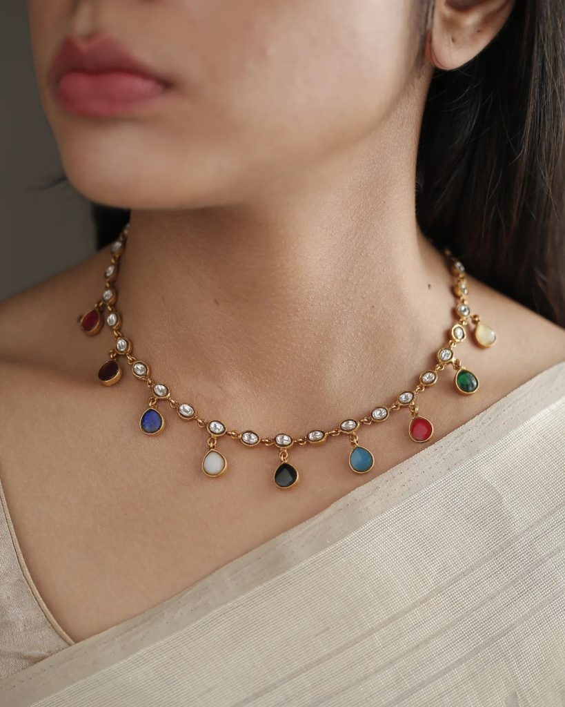 Gold Plated Kundan Necklace Collection From 'Prade Jewels'