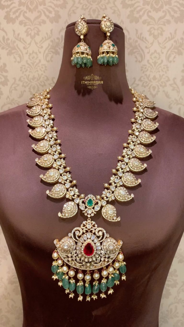 Gold Plated Victorian Mango Design Haram From 'Ithihaasa'