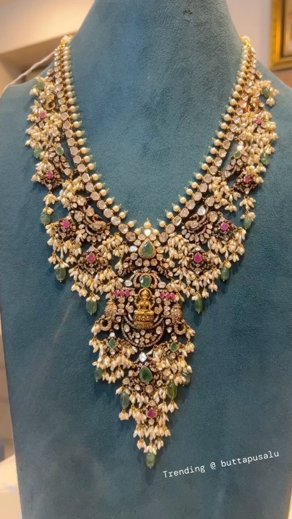 Gold Victorian Guttapusalu Long Necklace From 'UMG Naveen Gold'