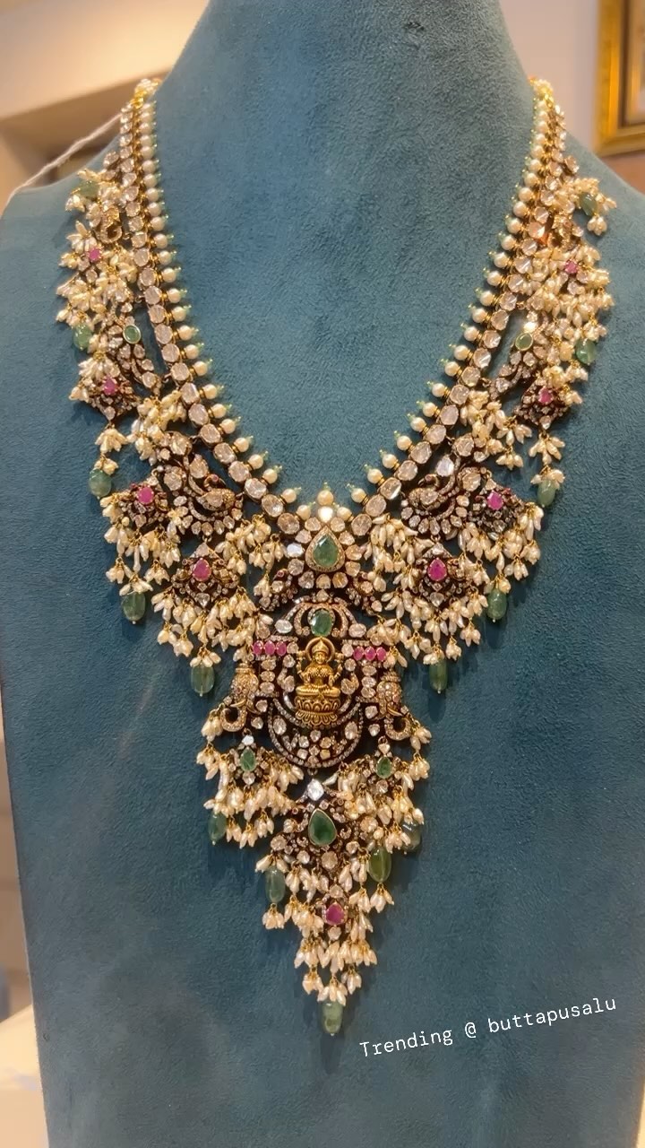 Gold Victorian Guttapusalu Long Necklace From 'UMG Naveen Gold'