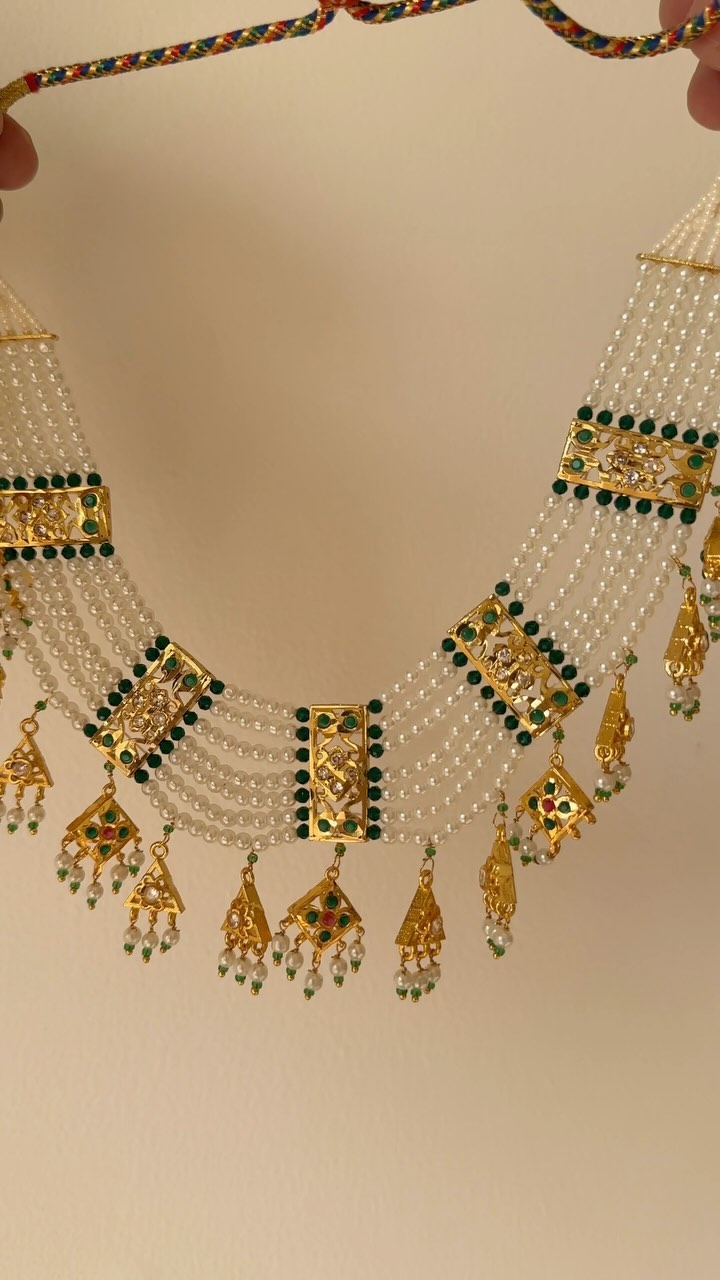 Imitation Jadau Pearl Necklace From 'Anushree Designs'