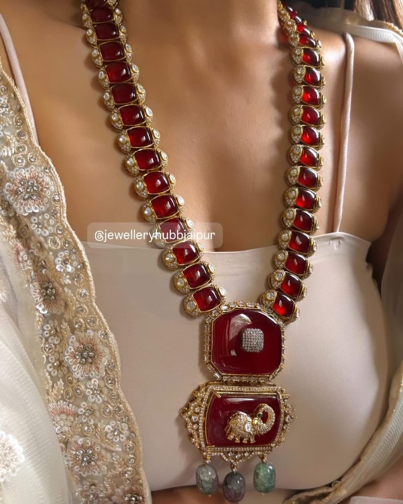 Imitation Stones Long Haram From 'Jewellery Hubb Jaipur'