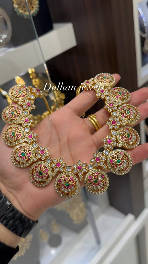 Jadau Kundan Peacock Design Necklace From 'Dulhan Jewels'