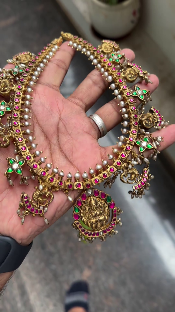 Nakshi Kundan Guttapusalu Necklace From 'De Silver Studio'