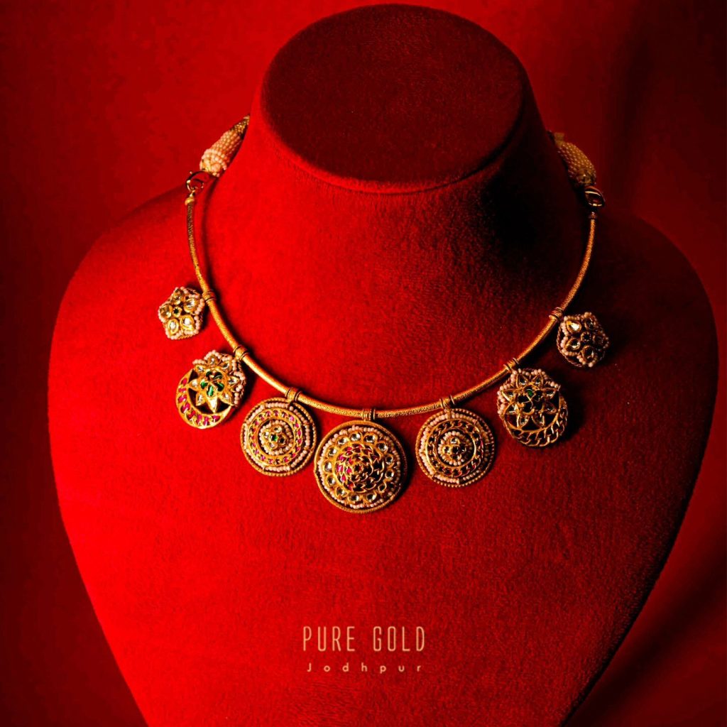 Traditional Multi Coin Necklace From 'Pure Gold Jodhpur'