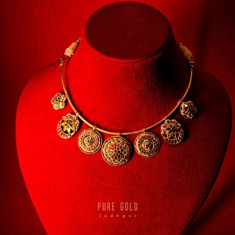 Traditional Multi Coin Necklace From 'Pure Gold Jodhpur'
