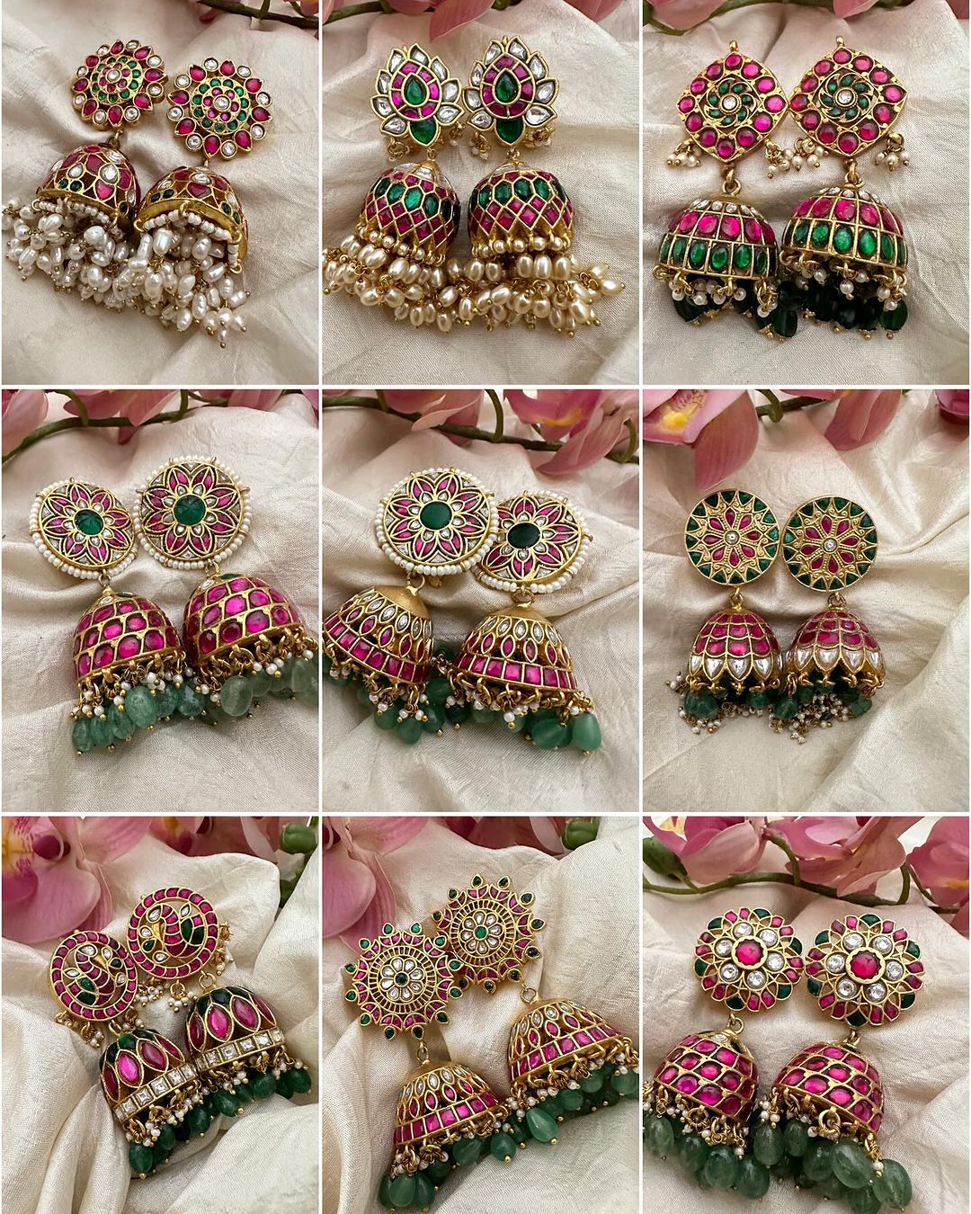 Imitation Jadau Kundan Floral Jhumkas From 'Vriksham'