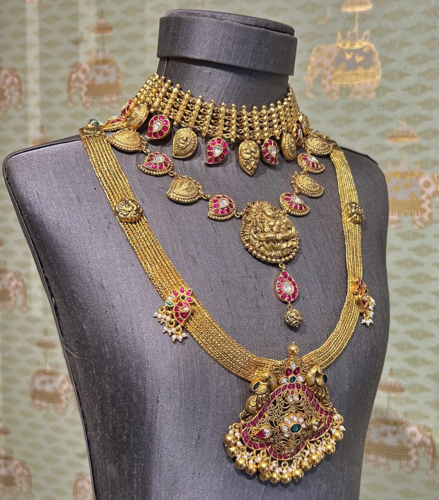 Beautiful Gold Plated Jewellery Sets From 'Rajatamaya'