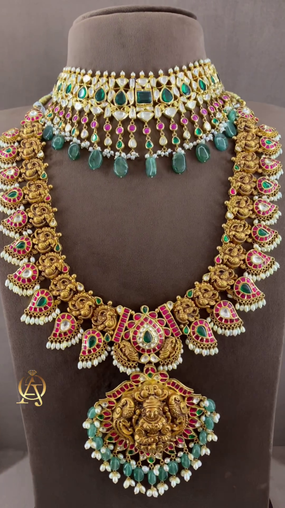 Gold Haram with Choker From 'Ajay Omprakash Jewellers'