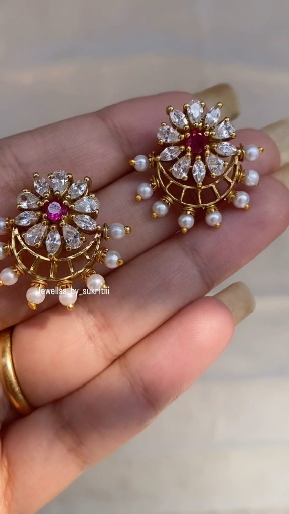 Gold Plated 92.5 Silver Earrings From 'Jewells by sukriti'