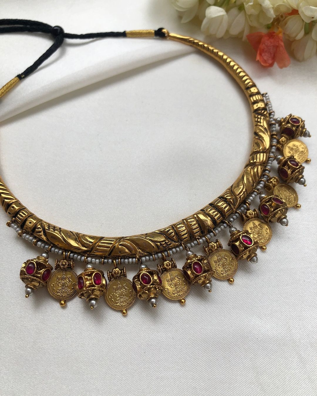 Gold Plated Beaded Necklace From 'House of Taamara'