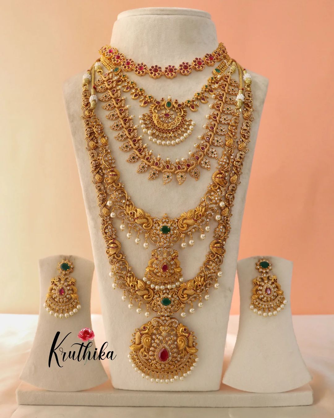 Imitation Bridal Jewellery Sets From 'Kruthika Jewellery'