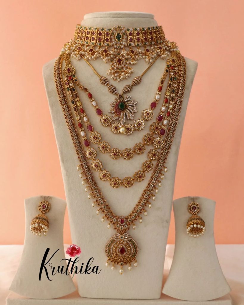 Imitation Bridal Jewellery Sets From 'Kruthika Jewellery'